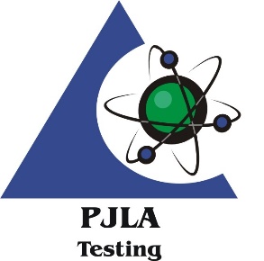 PJLA accreditation certificate