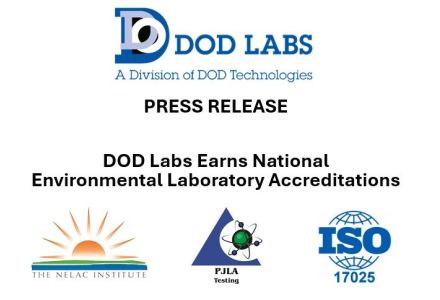 Press Release: DOD Labs Receives Environmental Laboratory Accreditations From PJLA